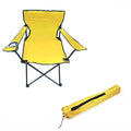 Folding Outdoor Beach Camp Chair, 18" L x 31" W x 32" H, Yellow
