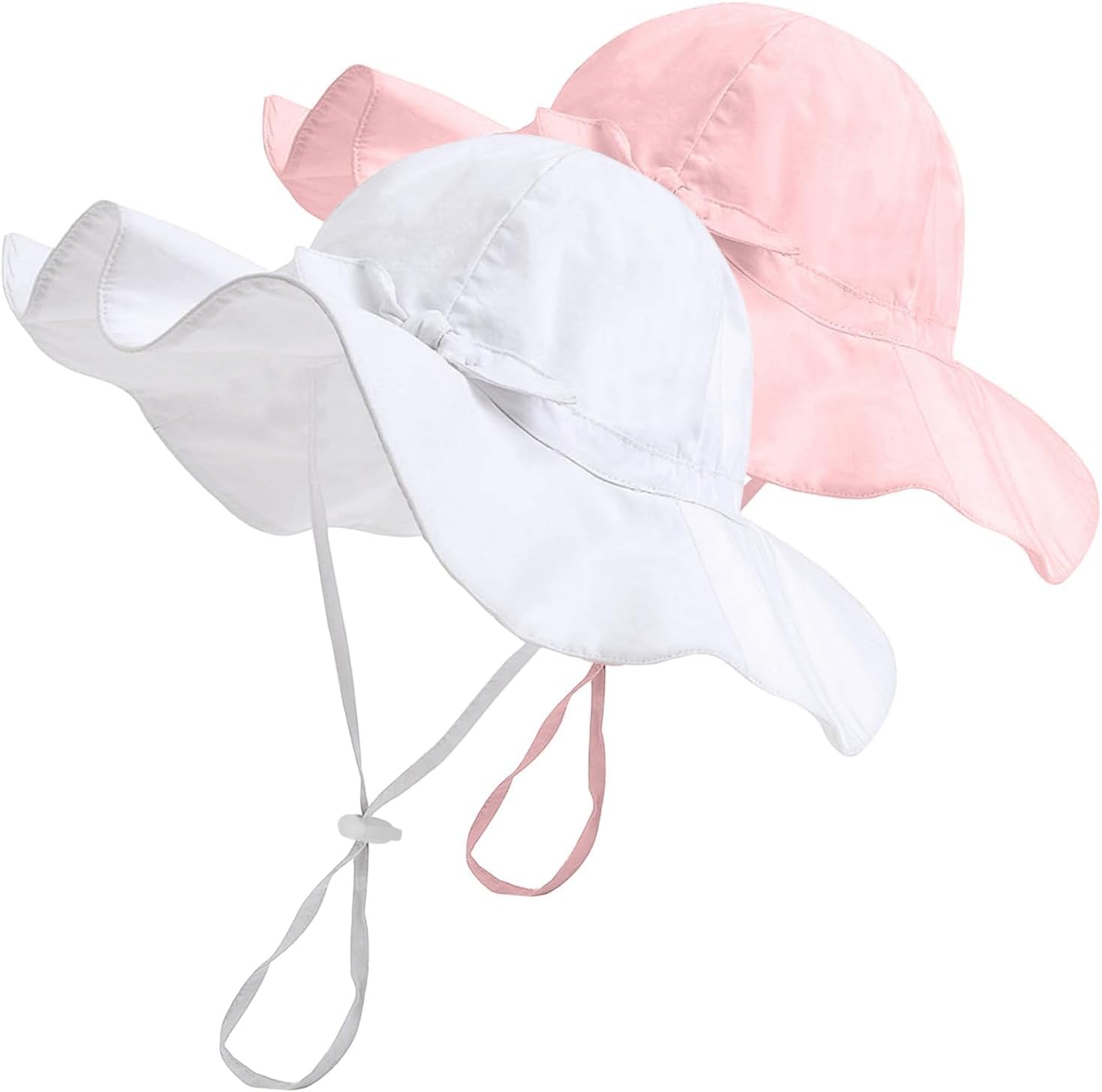 Baby Sun Hat Summer Beach Hats with UPF 50+ Sun Protection Wide Brim for Baby Toddler Sun Hat Cap