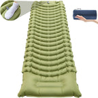 Sleeping Pad for Camping, Self Inflating Sleeping Pad Extra Thick Sleeping Mat with Pillow Built-in Foot Pump, Ultralight Inflatable Sleeping Pads Connectable Air Mattress for Backpacking