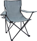 Portable Folding Grey Camping Chair, 1-Pack