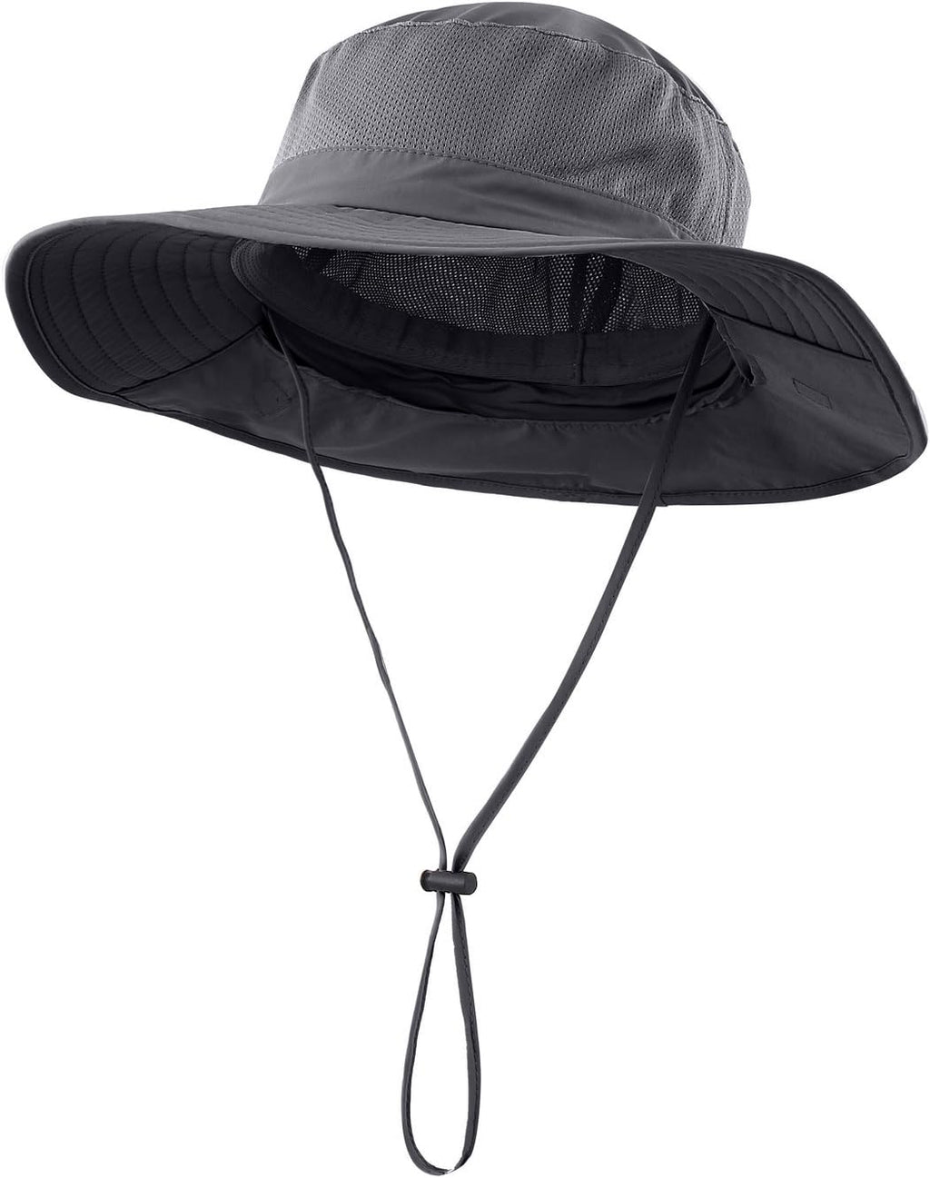 Mesh Sun Hat Wide Brim Fishing Hat with Neck Flap Sun Hat for Men Women