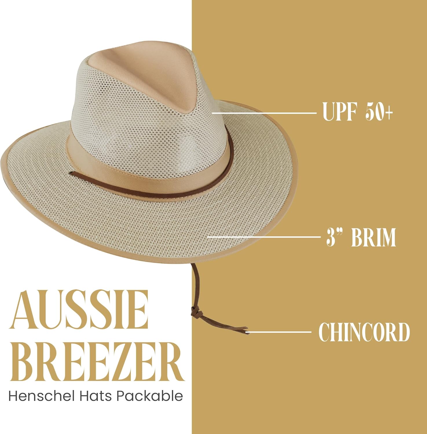 Mesh  Hat - Packable Sun Protection for Outdoor Activities. Ideal for Hiking, Fishing & Camping.